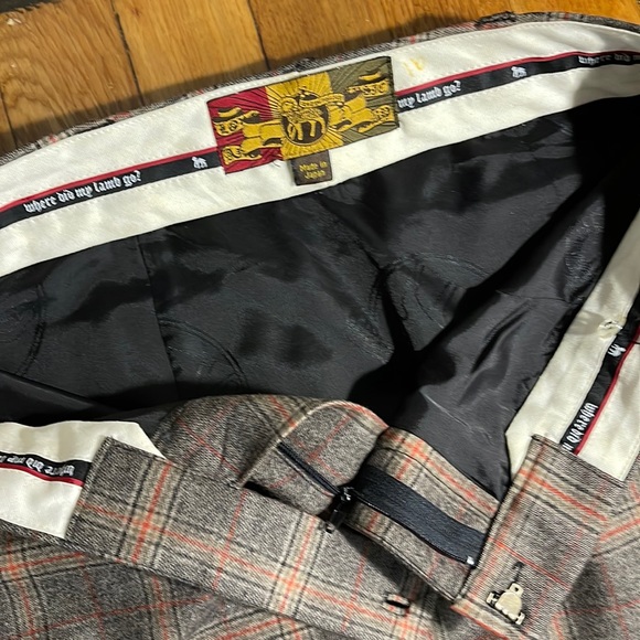 L.A.M.B. 2 Glam grunge Gwen plaid pencil skirt - Picture 6 of 11